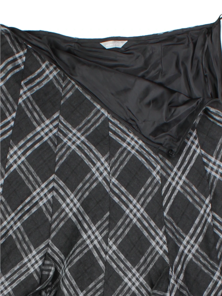 Y2K Per Una Checked Layered Midi Skirt (Size M)