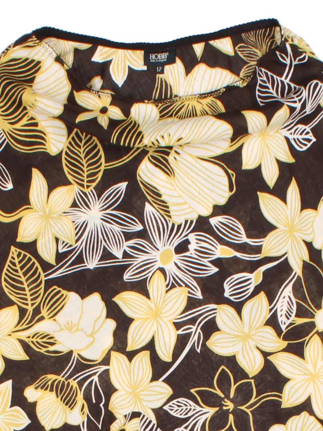 Y2K Hobbs Floral Brown Midi Skirt (Size M)