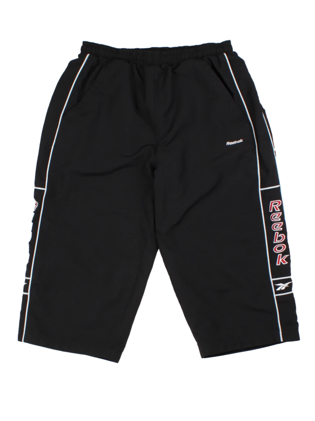 90s Reebok Black 3/4 Shorts (Size M)
