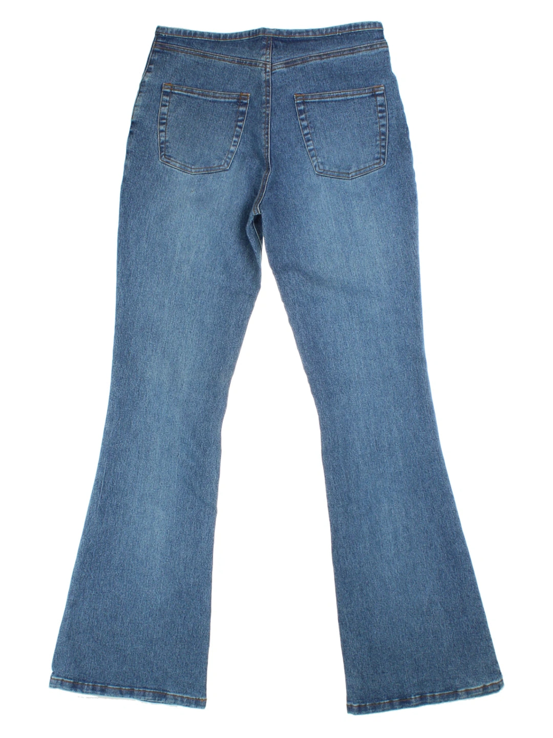 Y2K Blue Flared Lace Up Jeans (Size M)