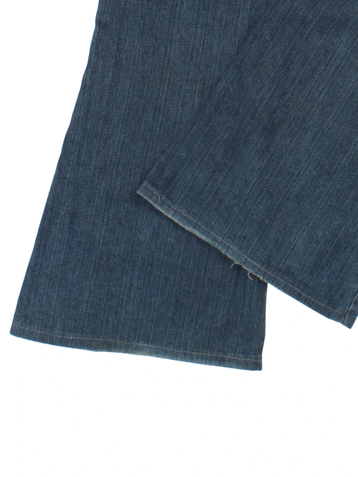 Y2K Sisley Blue Flared Jeans (Size M)
