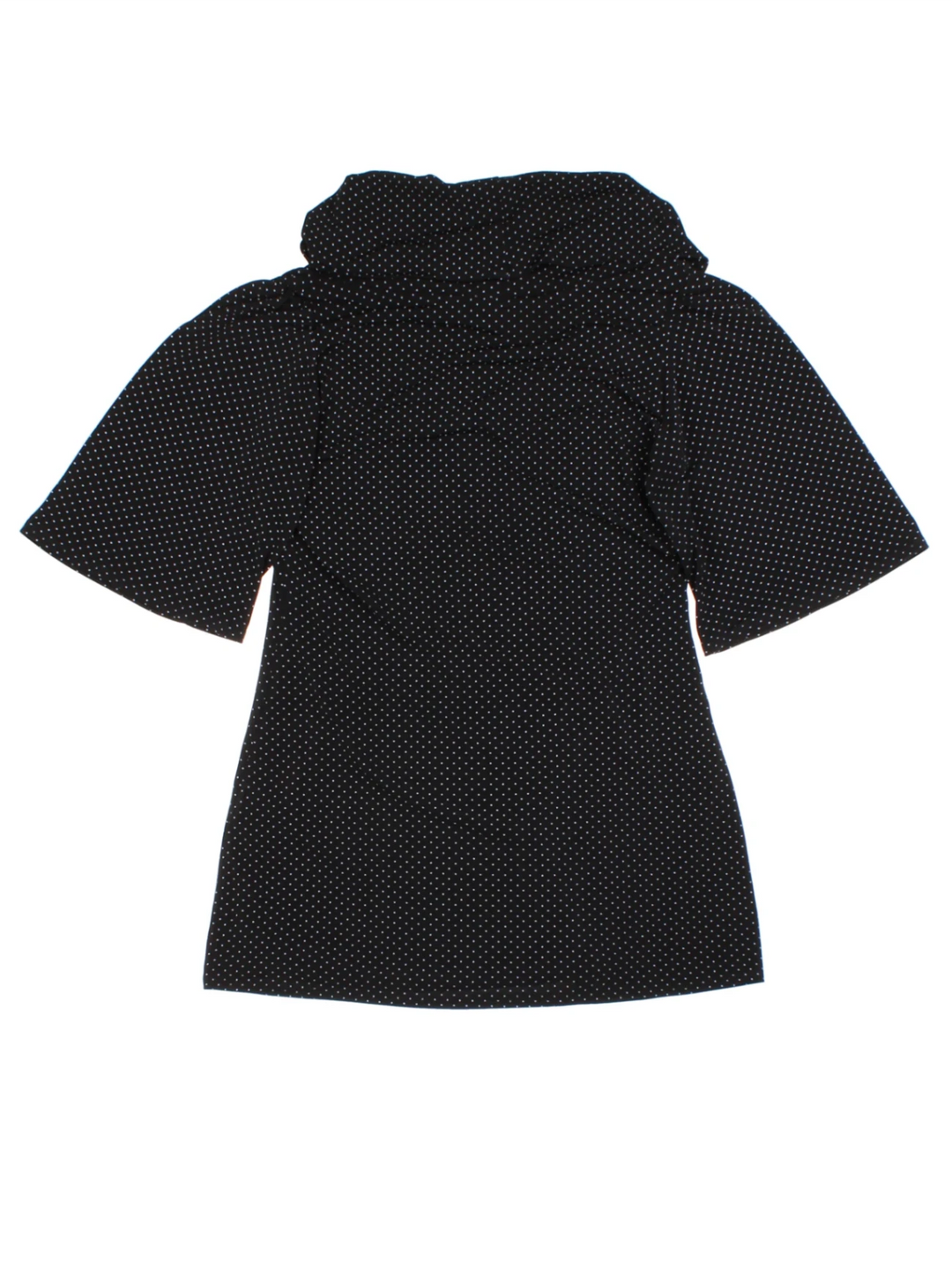 Y2K New Look Black Polka Dot Top (Size M)