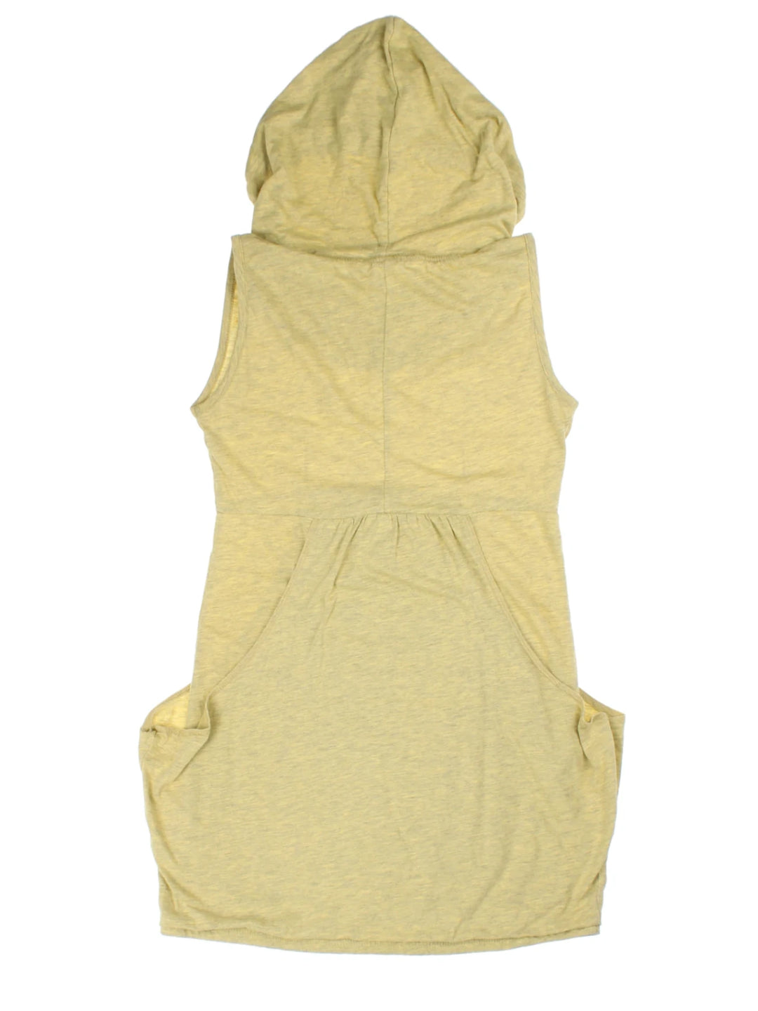 Y2K Bench Yellow Hooded Mini Dress (Size M)