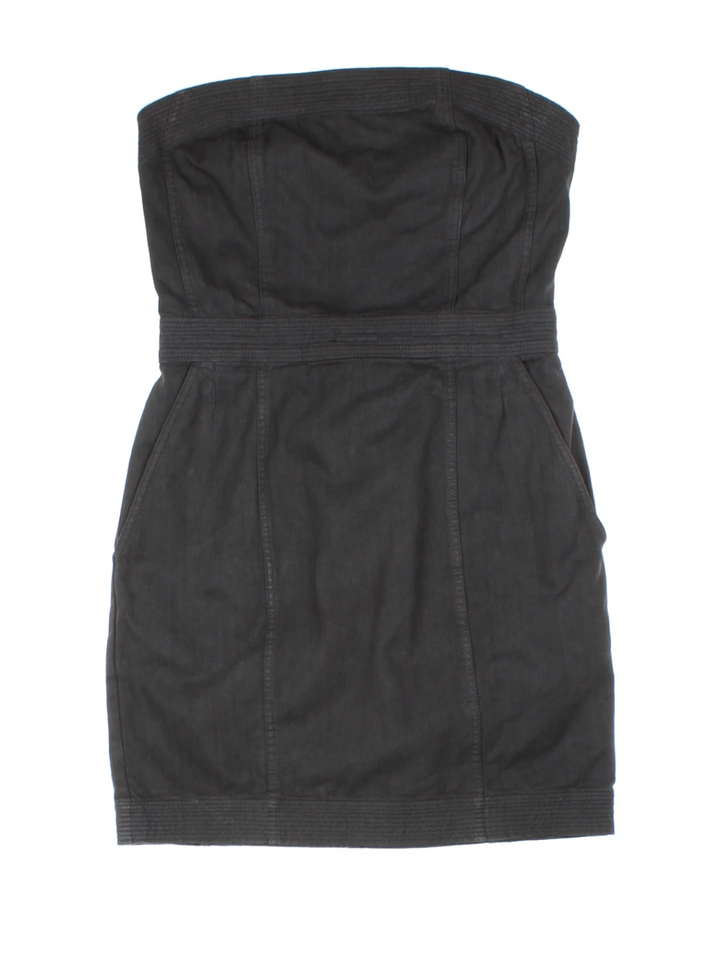 Y2K All Saints Black Sleeveless Mini Dress (Size S)