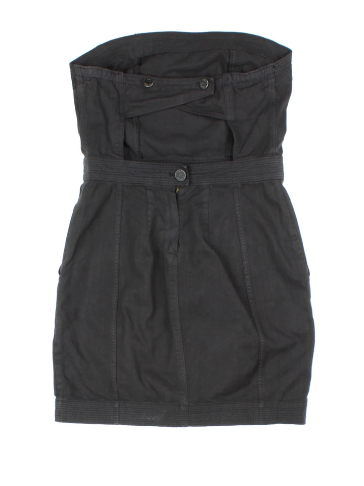 Y2K All Saints Black Sleeveless Mini Dress (Size S)