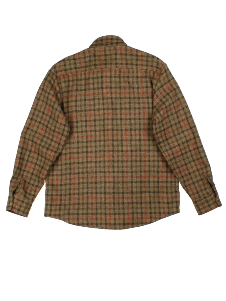 Vintage Brown Flannel Shirt (Size L)