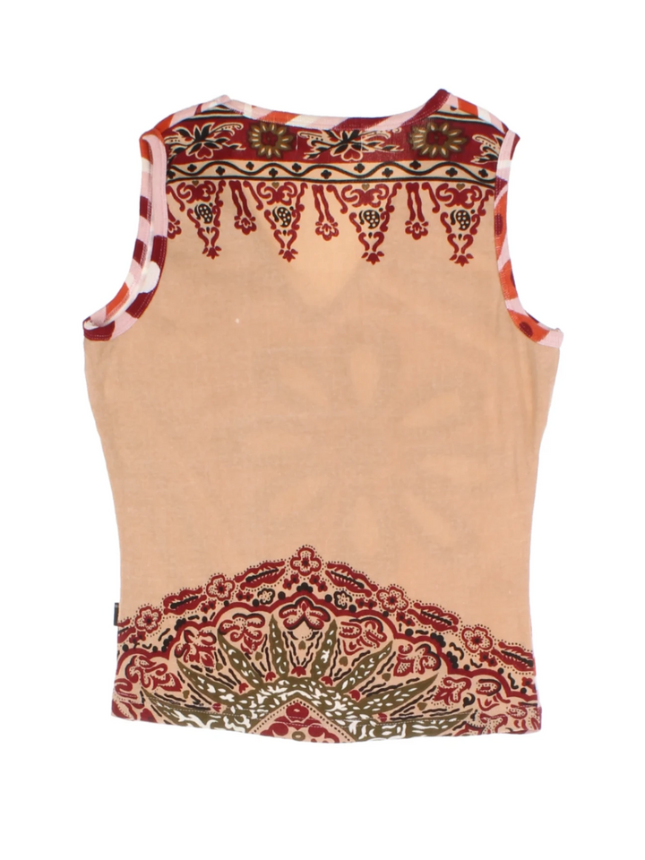 Y2K ICHI Floral Print Top (Size M)