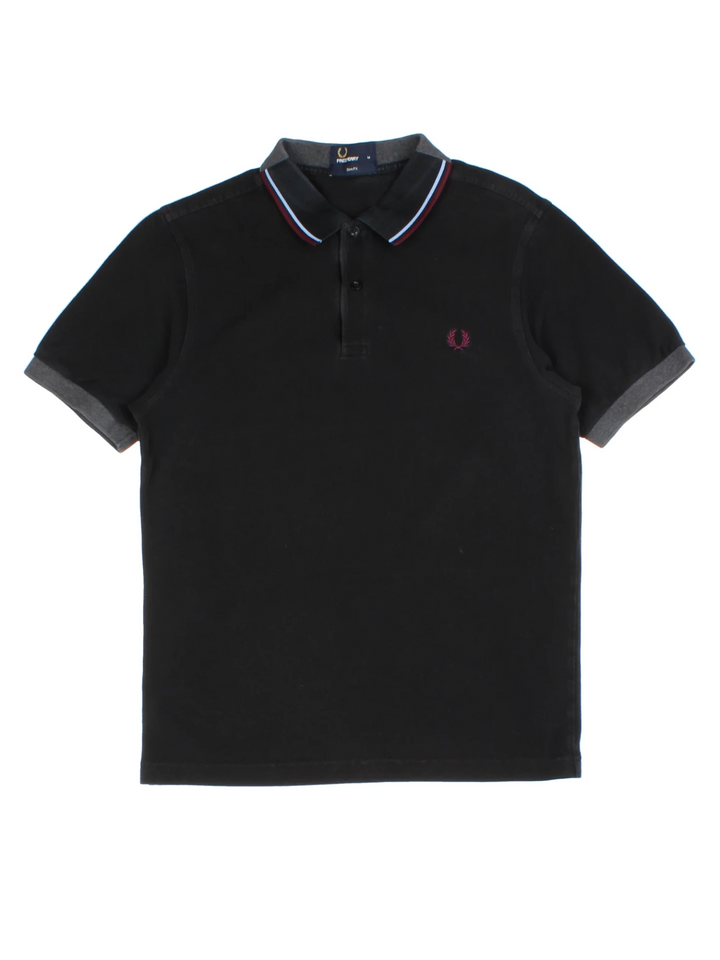 Fred Perry Black Polo Shirt (Size M)