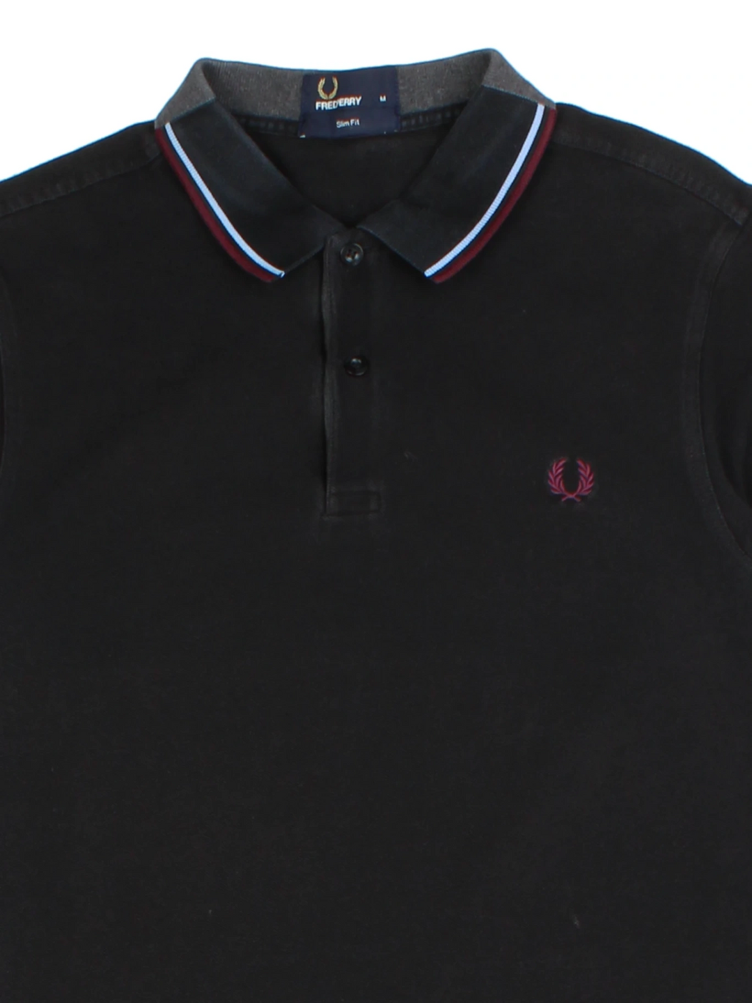 Fred Perry Black Polo Shirt (Size M)