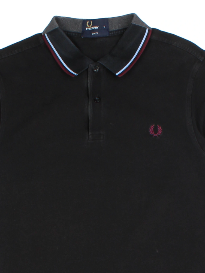 Fred Perry Black Polo Shirt (Size M)