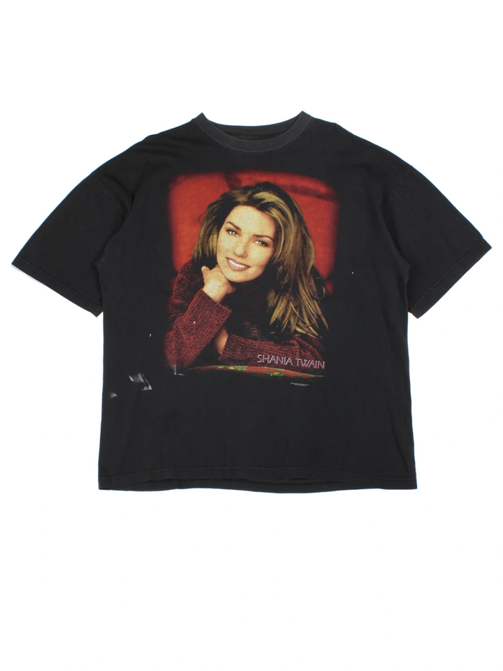 98 Shania Twain Black Come On Over Tour T-shirt (Size XL)