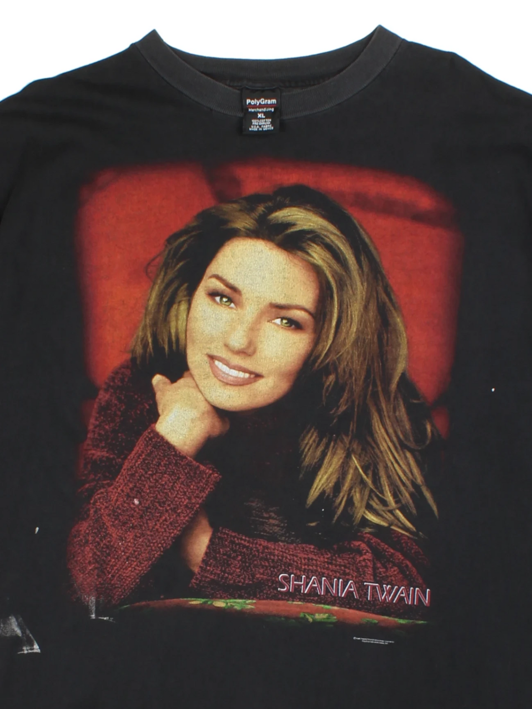 98 Shania Twain Black Come On Over Tour T-shirt (Size XL)