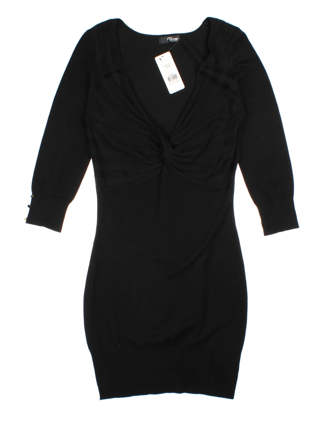 Y2K Jane Norman Black 3/4 Sleeve Mini Dress (Size M)