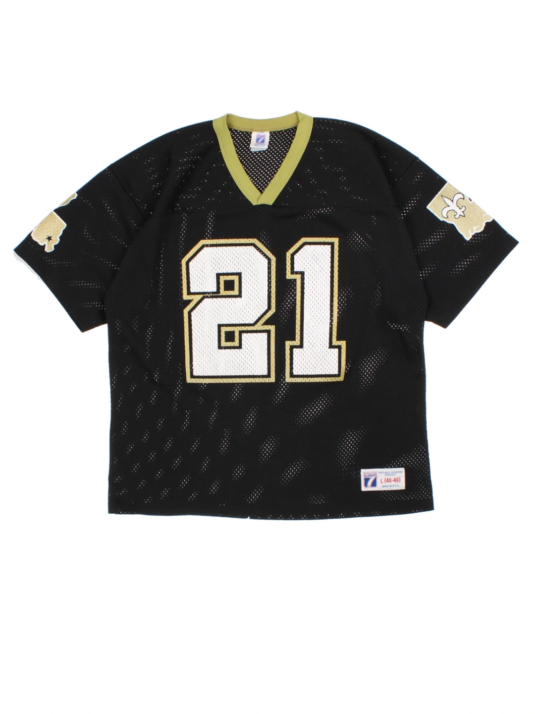 New Orleans Saints Black Mesh Football Shirt (Size L)
