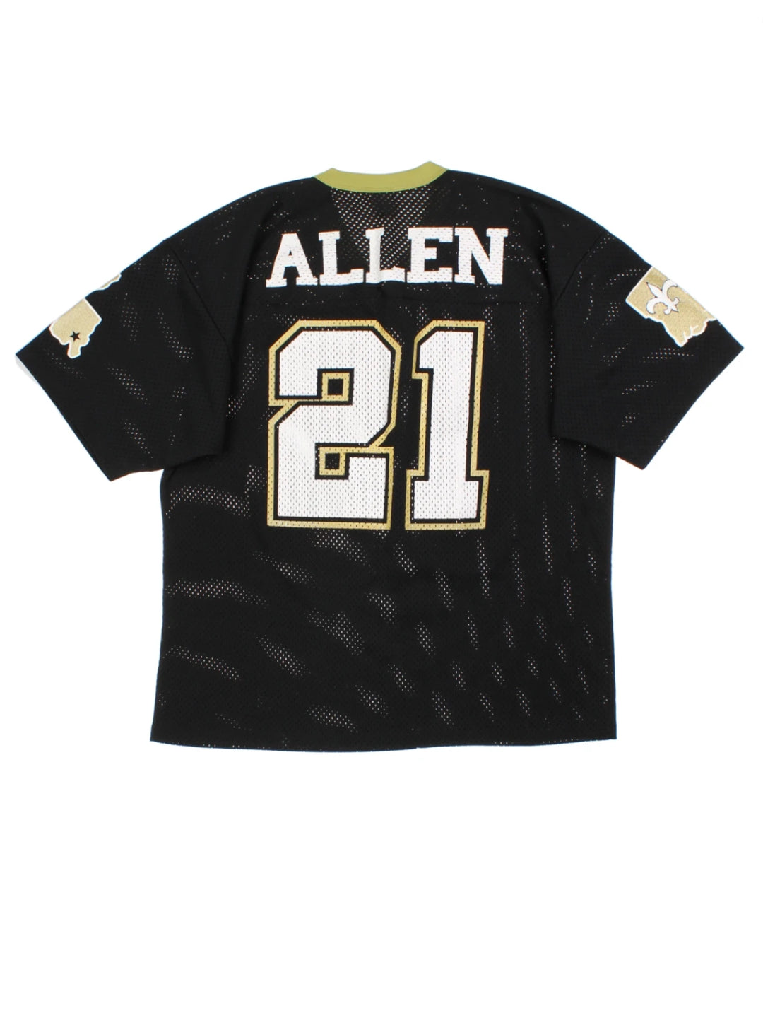 New Orleans Saints Black Mesh Football Shirt (Size L)