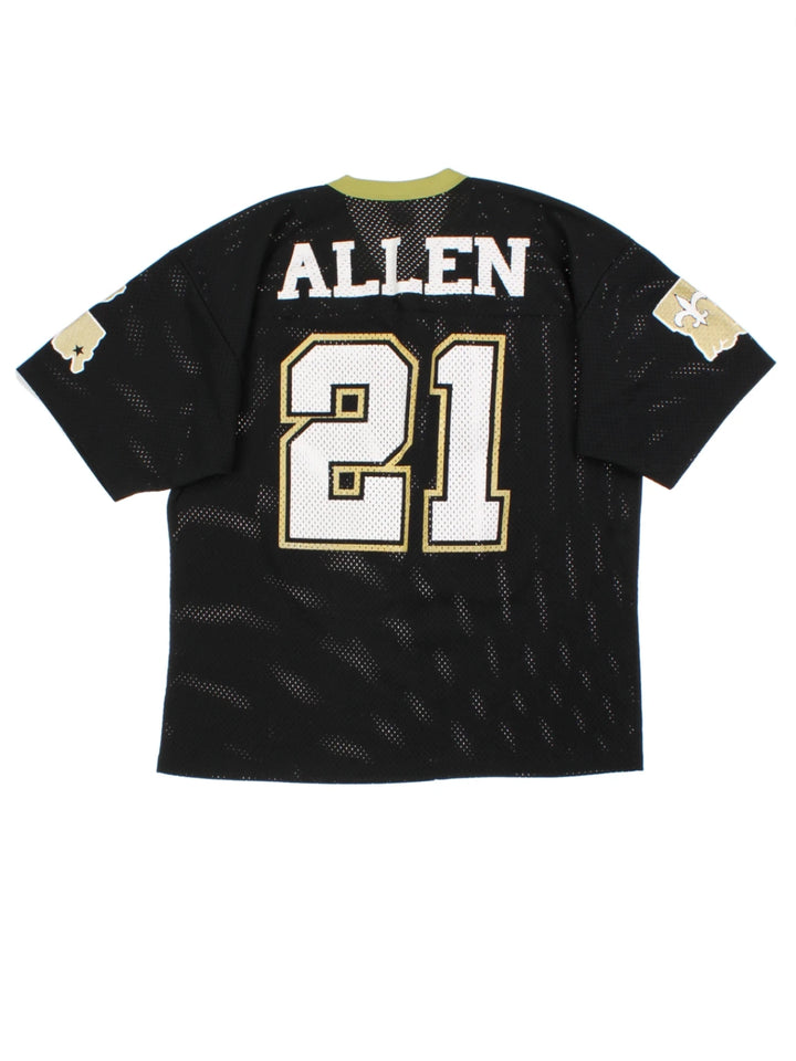 New Orleans Saints Black Mesh Football Shirt (Size L)