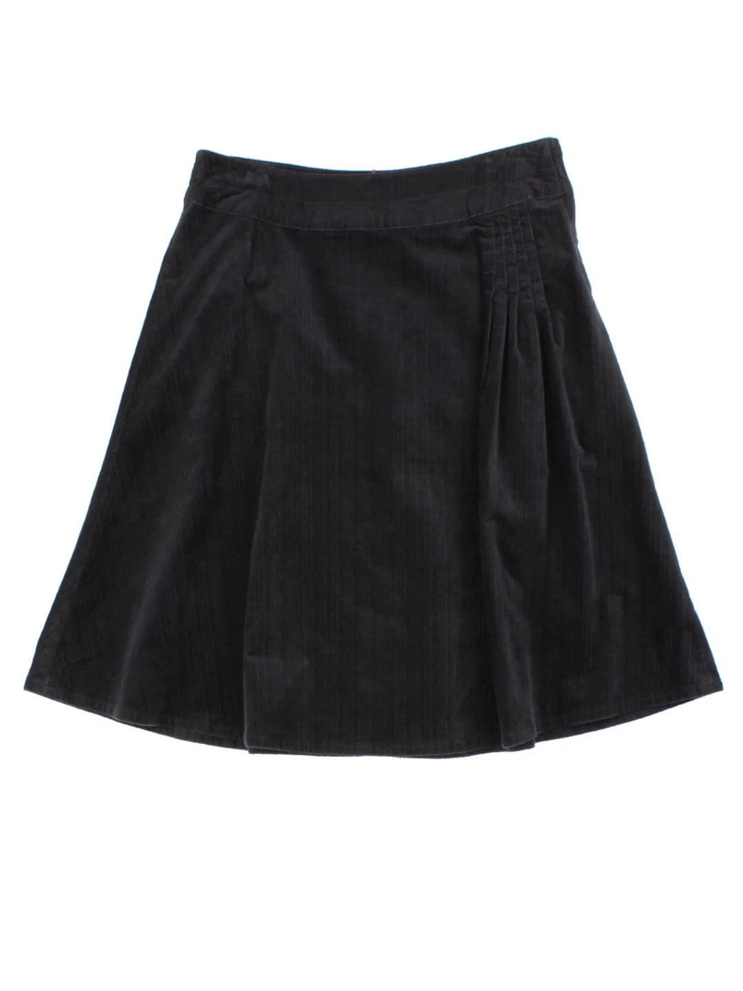 Y2K Grey Pleated Midi Skirt (Size M)