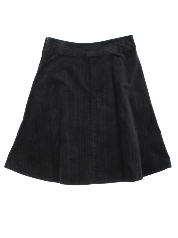 Y2K Grey Pleated Midi Skirt (Size M)