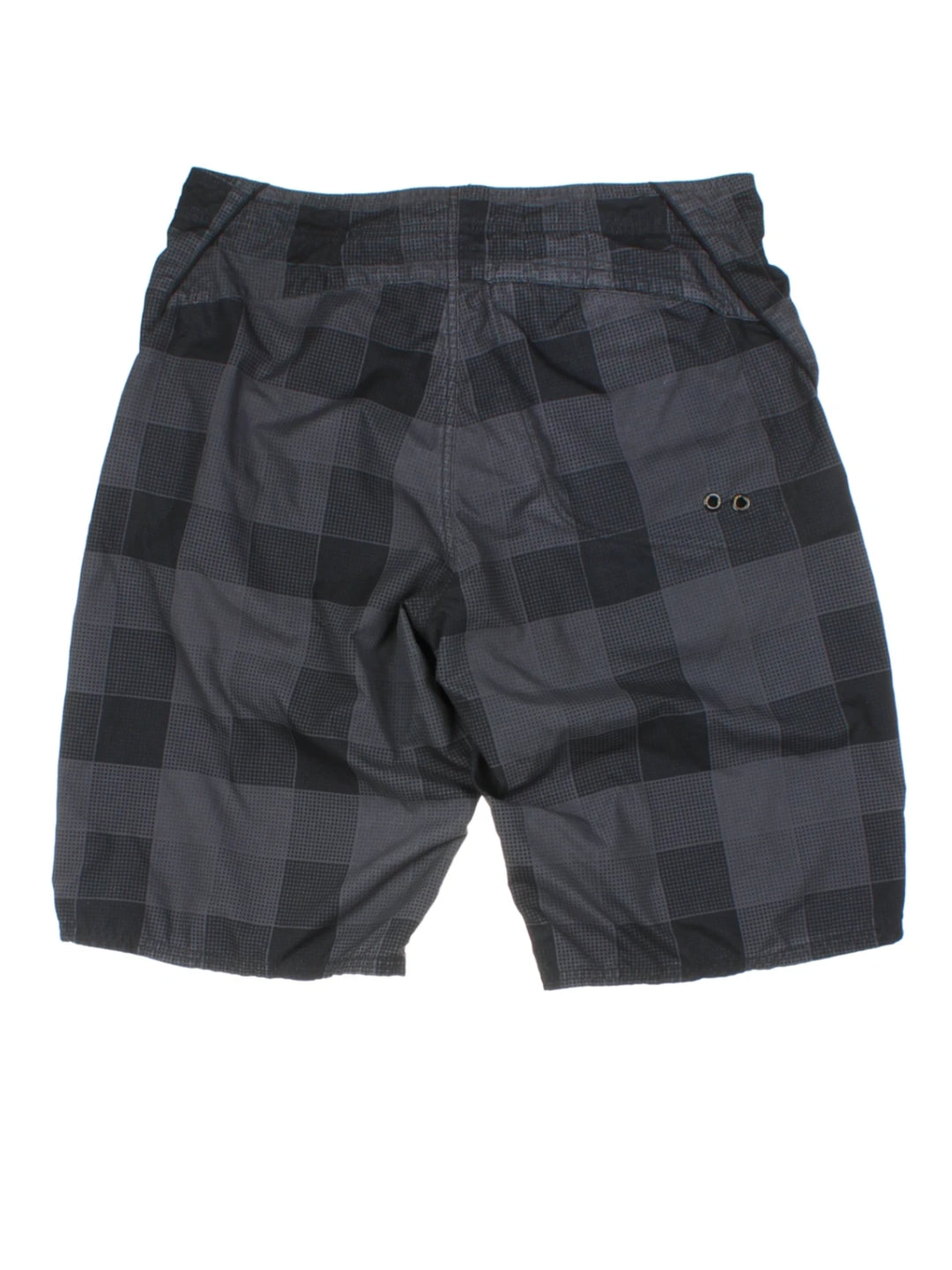 00's Nike Athletic Grey Checked Shorts (Size L)