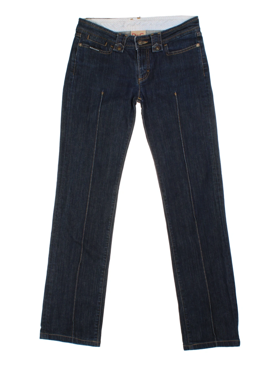 Y2K Dolce & Gabbana Blue Low Rise Jeans (Size XS)
