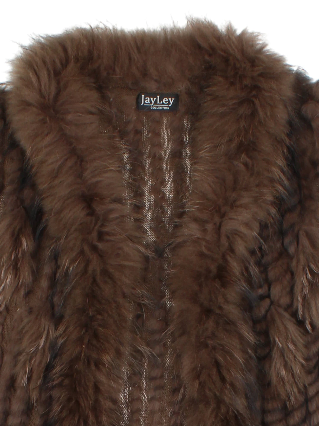 Y2K Fur Brown Gilet (Size M)