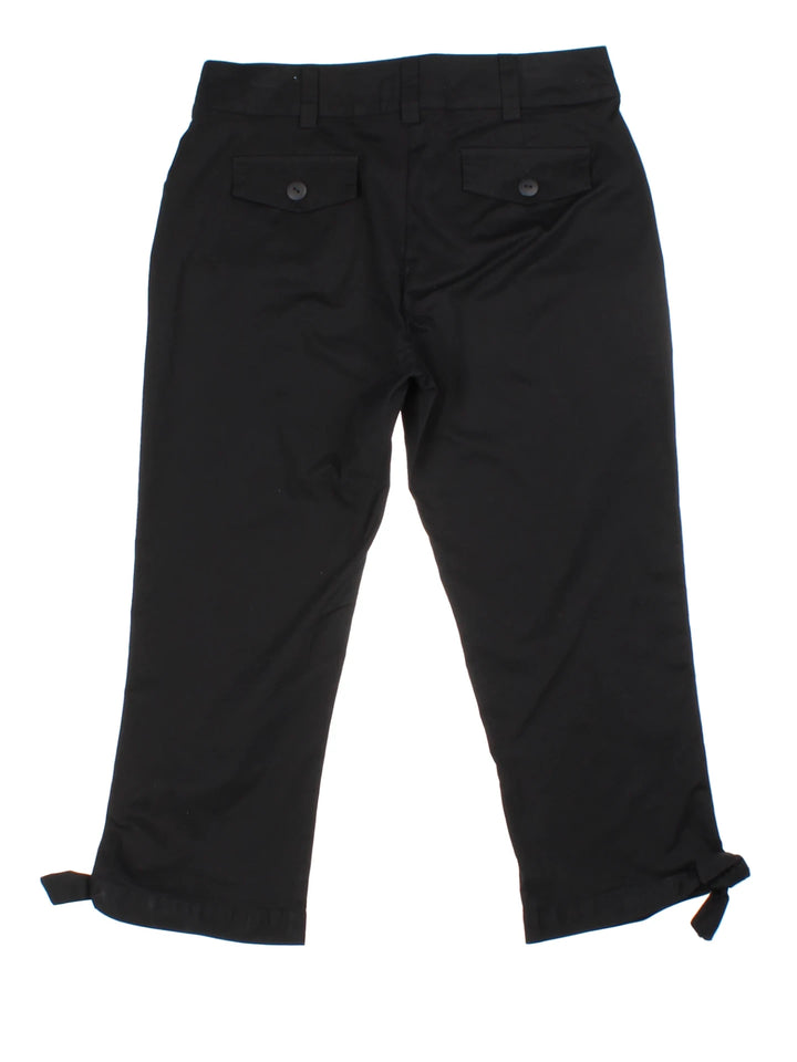 Laura Ashely Black Capri Trousers (Size XS)
