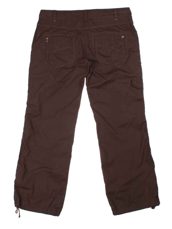 Y2K Brown Capri Cargo Pants (Size M)