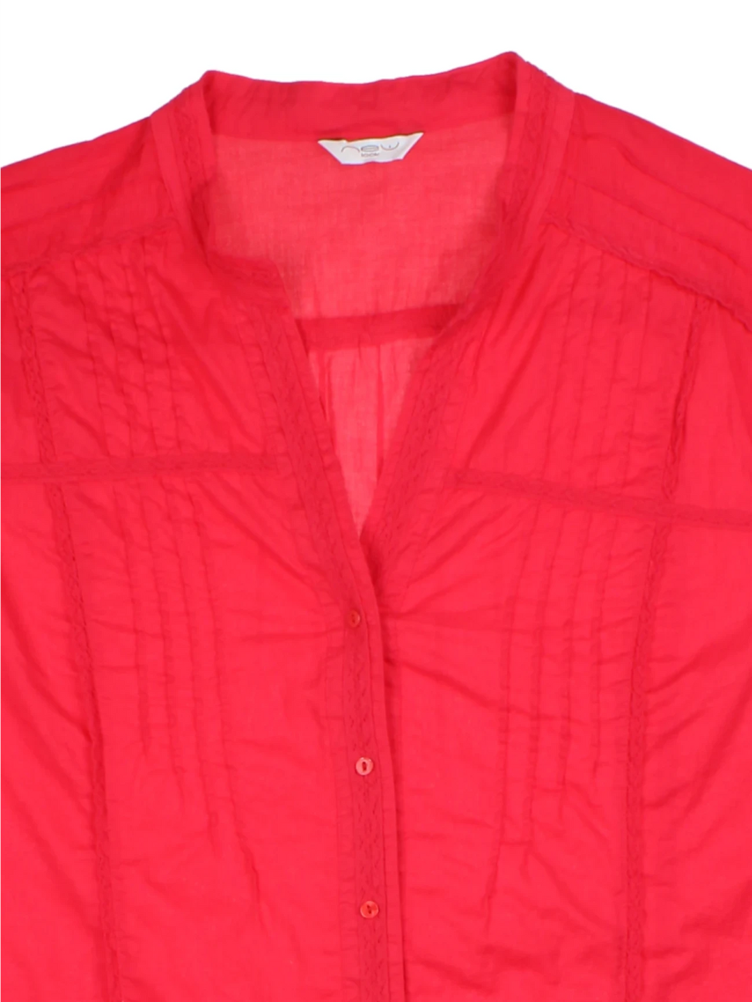 Y2K Red Sheer Blouse (Size XL)