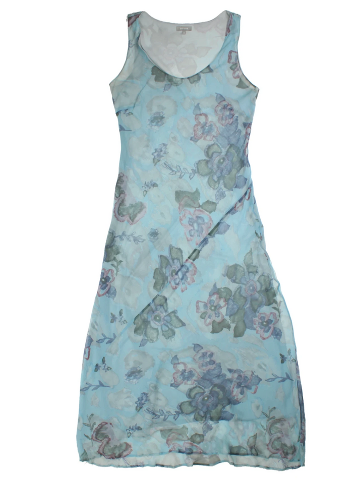 Y2K Per Una Floral Silk Midi Dress (Size M)