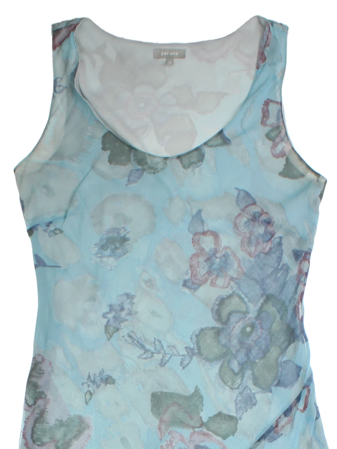 Y2K Per Una Floral Silk Midi Dress (Size M)