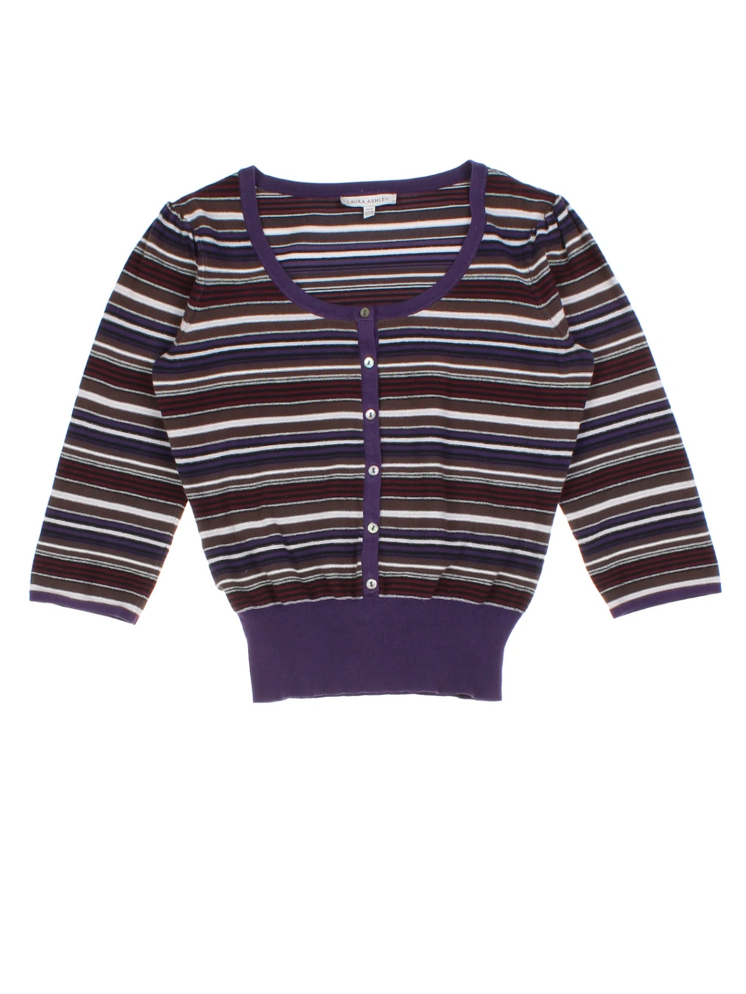 Laura Ashely Purple Cardigan (Size XS)