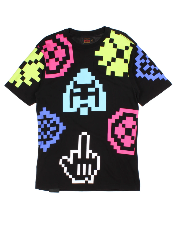 Evisu Pixle Black T-Shirt (Size S)