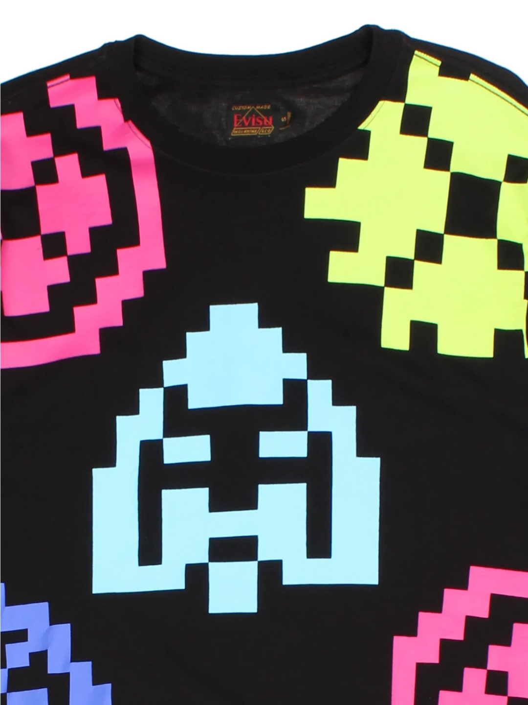 Evisu Pixle Black T-Shirt (Size S)