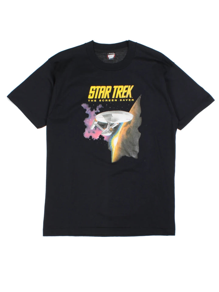 92 Star Trek Paramount Pictures Black T-Shirt (Size S)