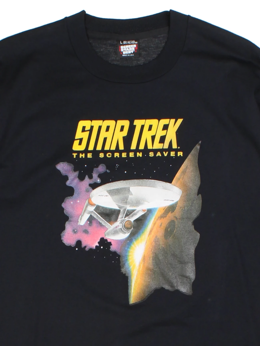 92 Star Trek Paramount Pictures Black T-Shirt (Size S)