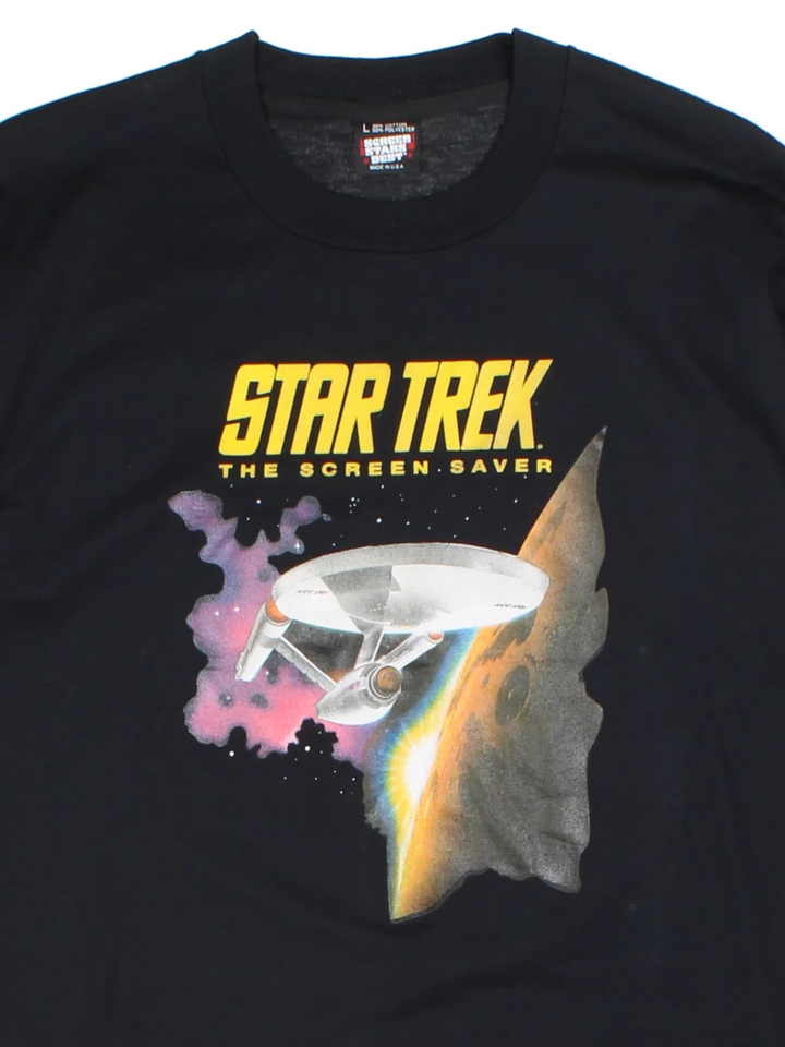 92 Star Trek Paramount Pictures Black T-Shirt (Size S)