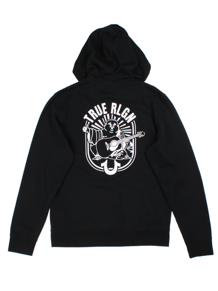 True Religion Black Zip Hoodie(Size L)