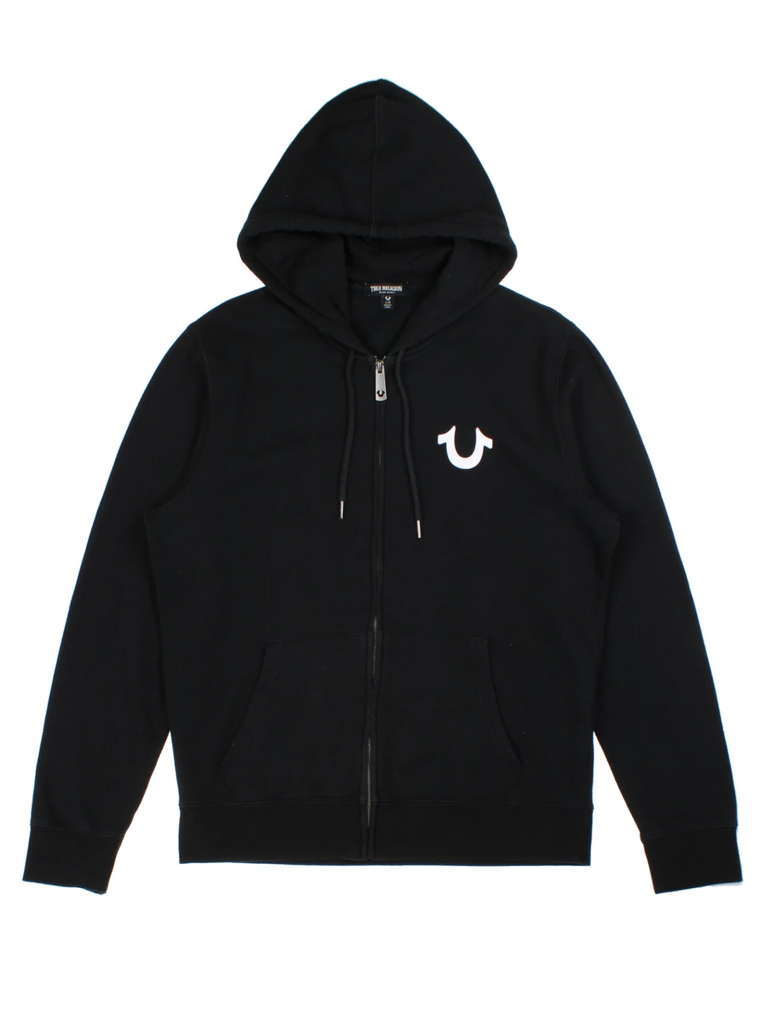 True Religion Black Zip Hoodie(Size L)