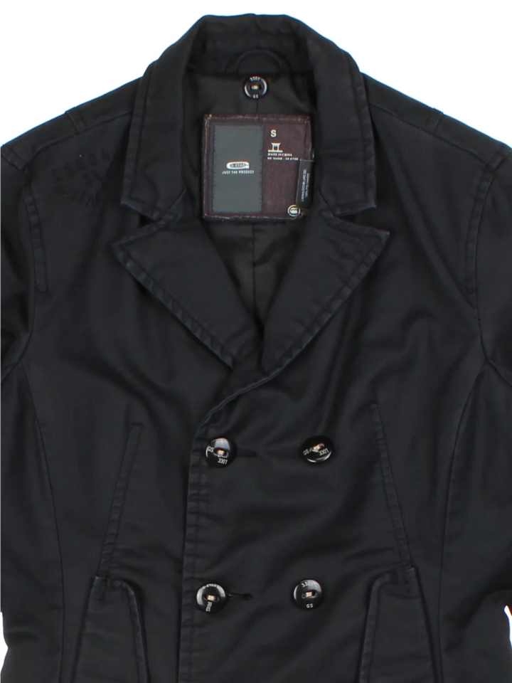 Y2K Black Double Breasted Jacket (Size XS)