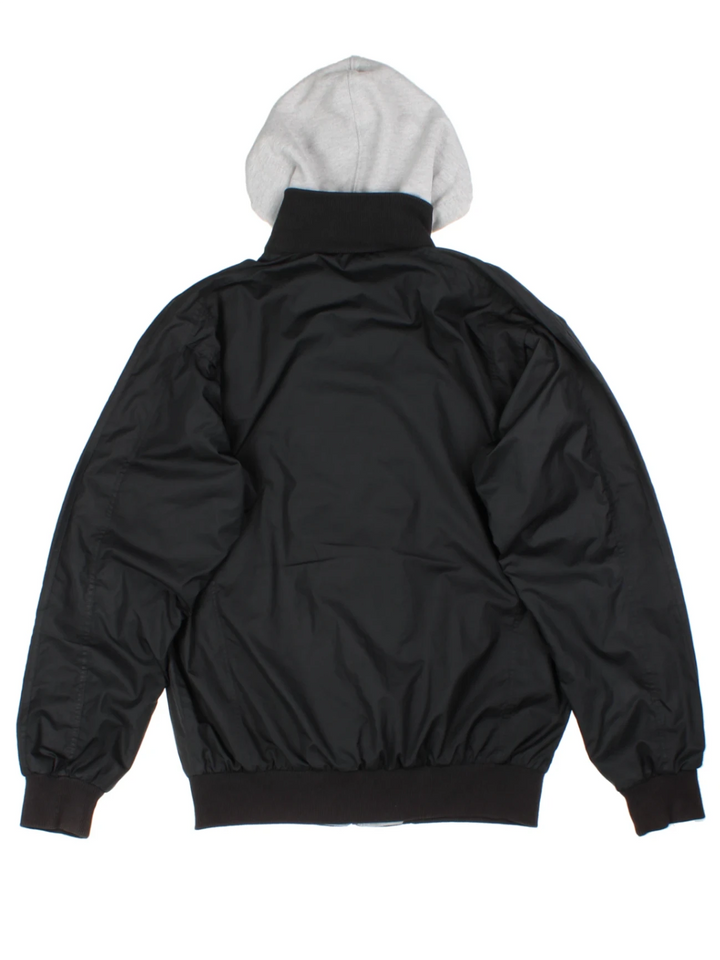 Adidas Originals Black Hodded Bomber Jacket (Size L)