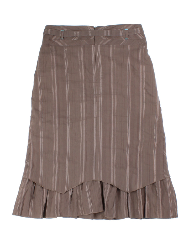 Y2K Affinites Brown Pinstripe 3-Piece Co-ord (Size M)