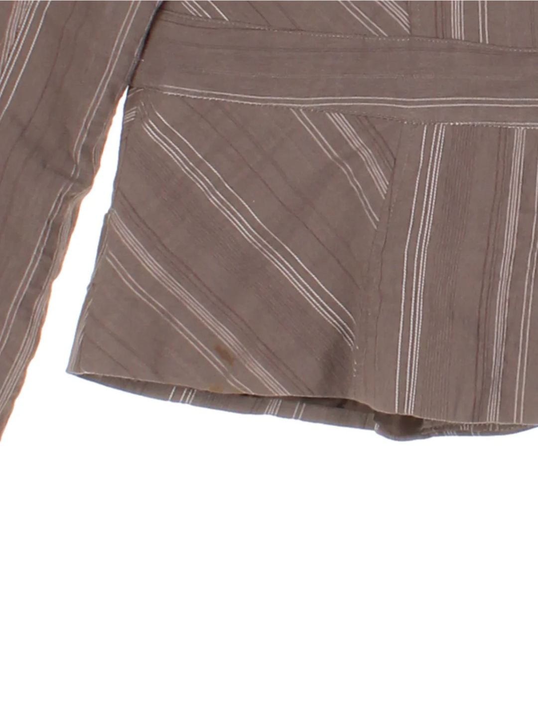 Y2K Affinites Brown Pinstripe 3-Piece Co-ord (Size M)