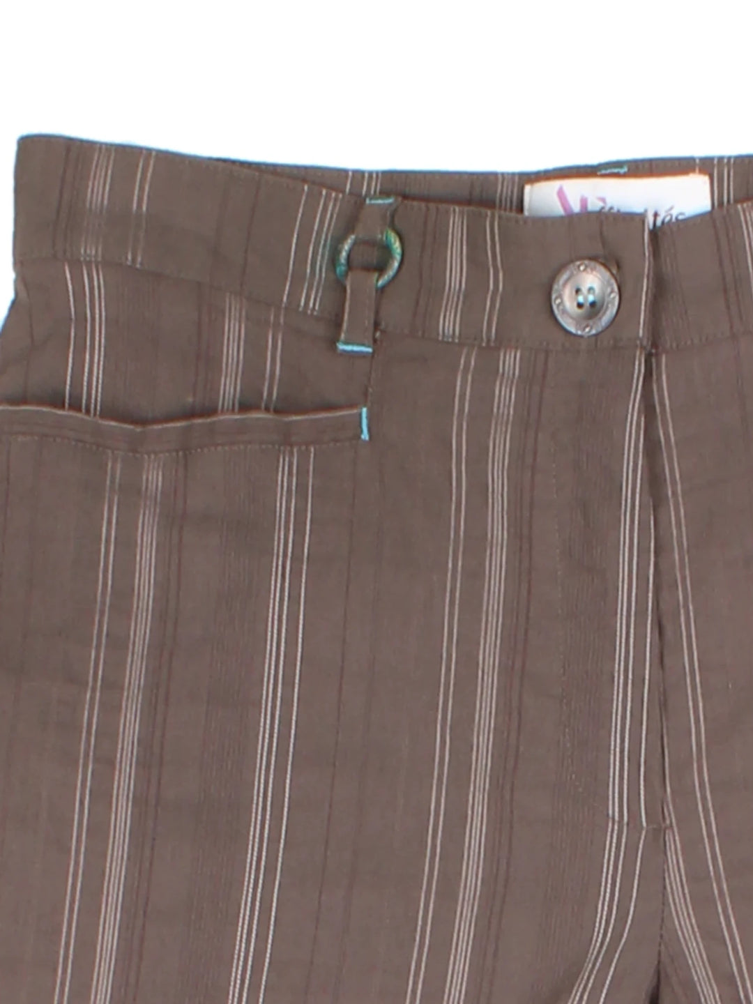 Y2K Affinites Brown Pinstripe 3-Piece Co-ord (Size M)