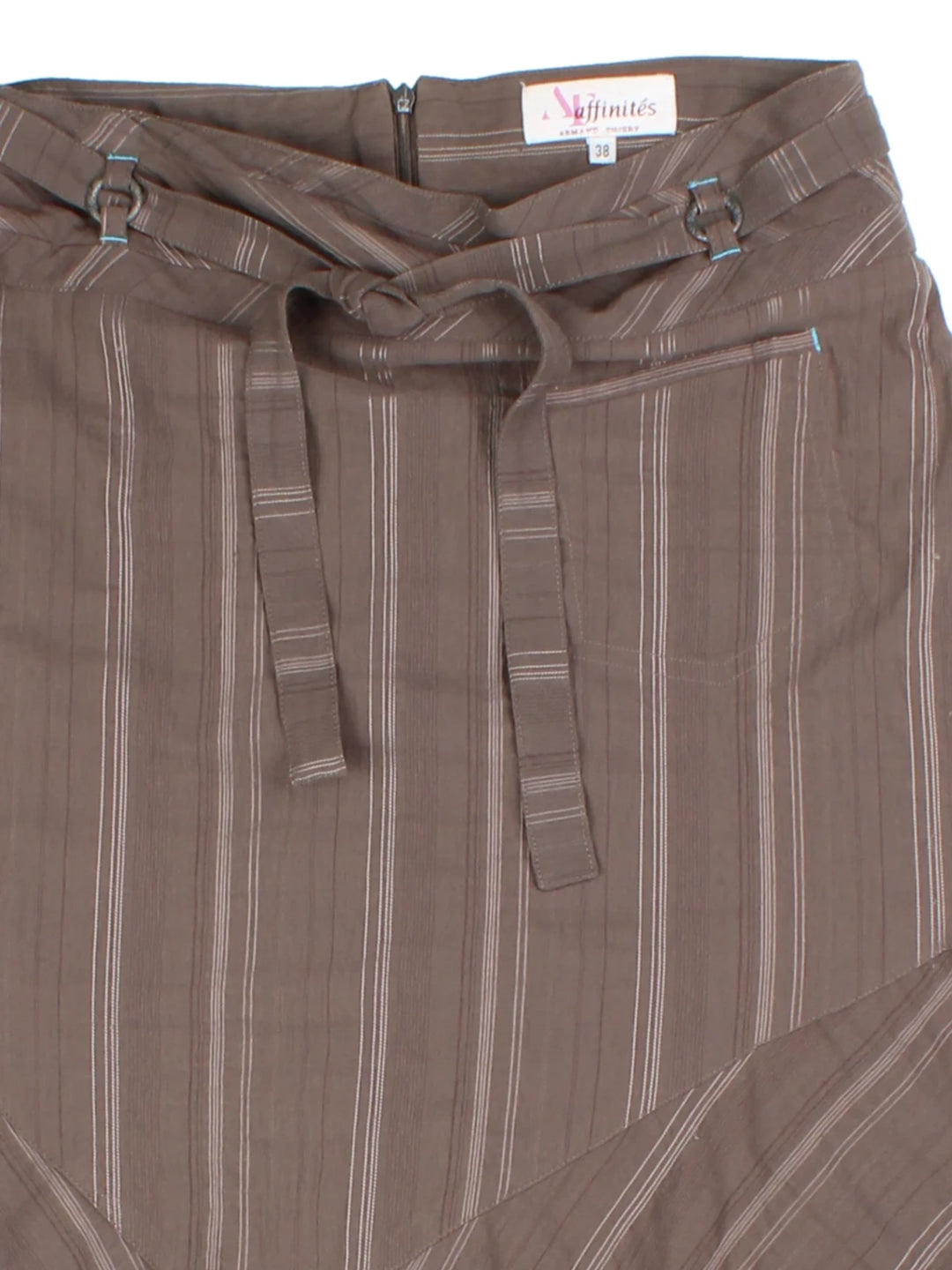 Y2K Affinites Brown Pinstripe 3-Piece Co-ord (Size M)