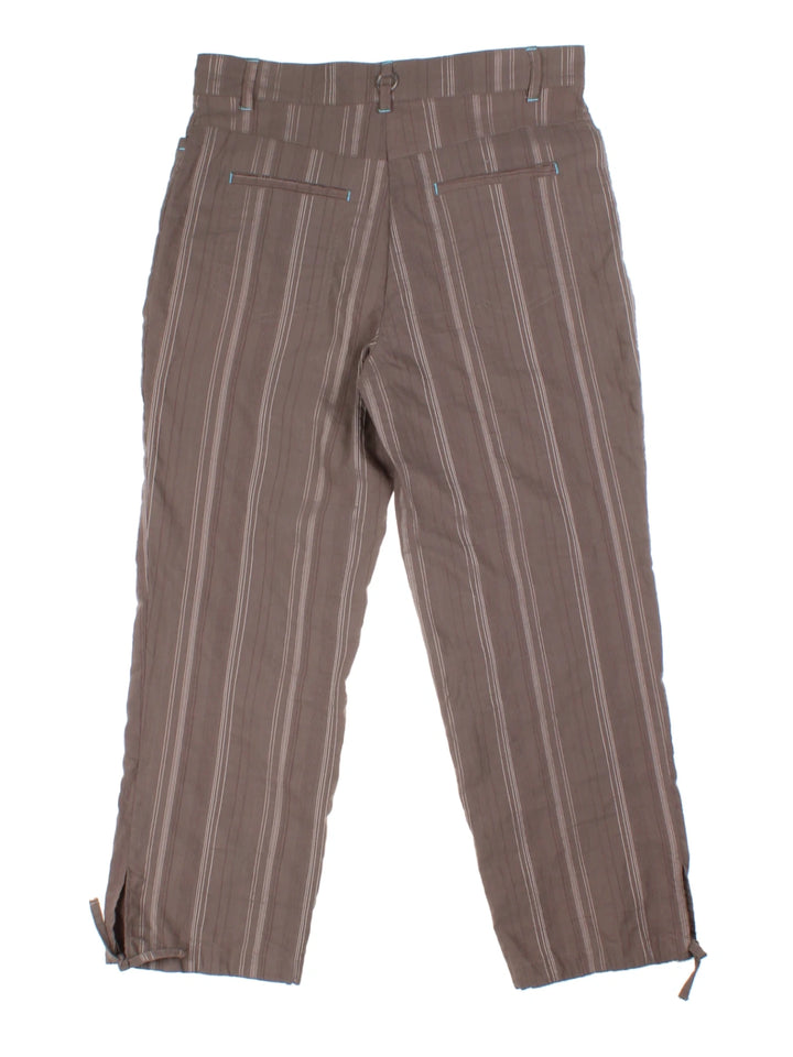 Y2K Affinites Brown Pinstripe 3-Piece Co-ord (Size M)