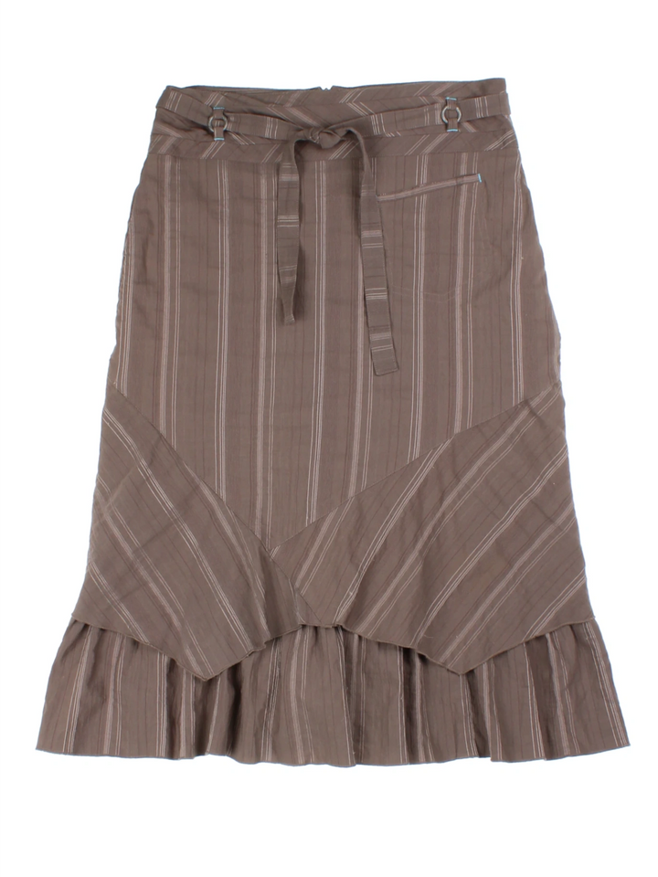 Y2K Affinites Brown Pinstripe 3-Piece Co-ord (Size M)
