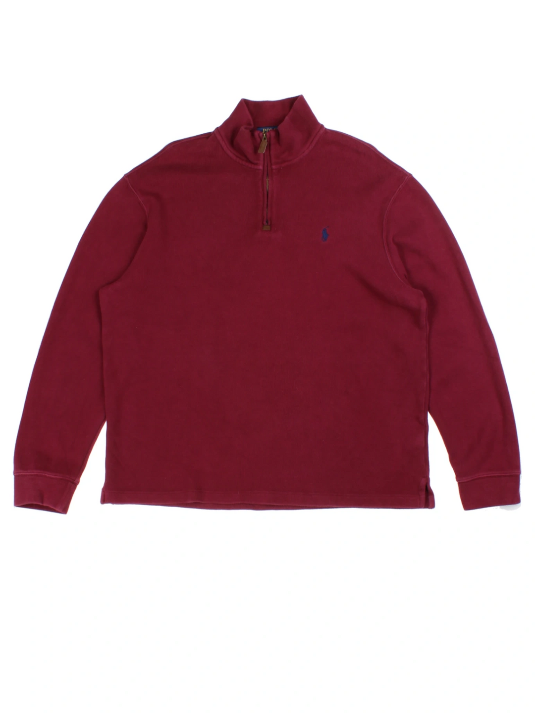 Ralph Lauren Red 1/4 Zip Jumper (Size XL)