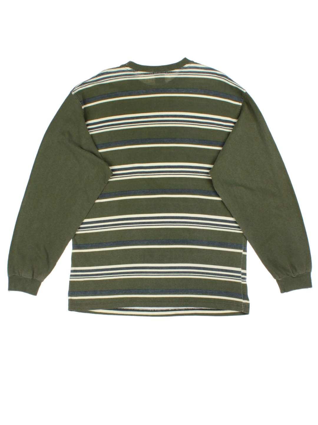 Levi Strauss Green Stripe Long Sleeve T-Shirt (Size L)