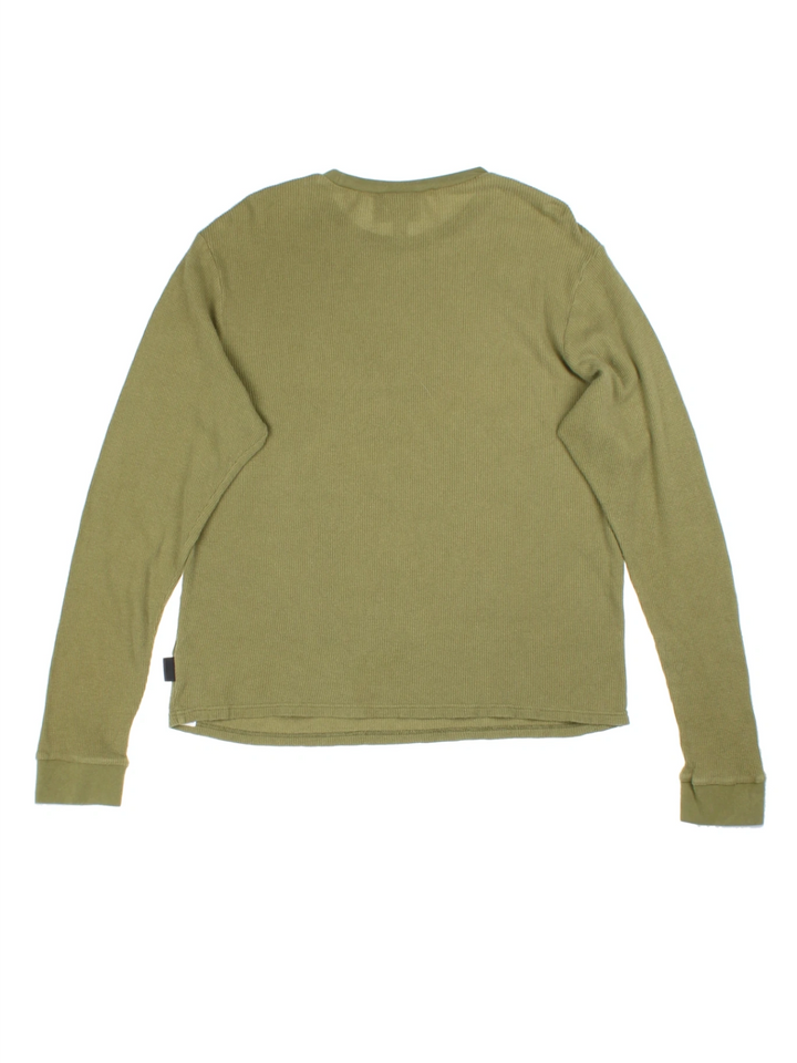 Patagonia Green Waffle Knit Long Sleeve T-Shirt (Size L)
