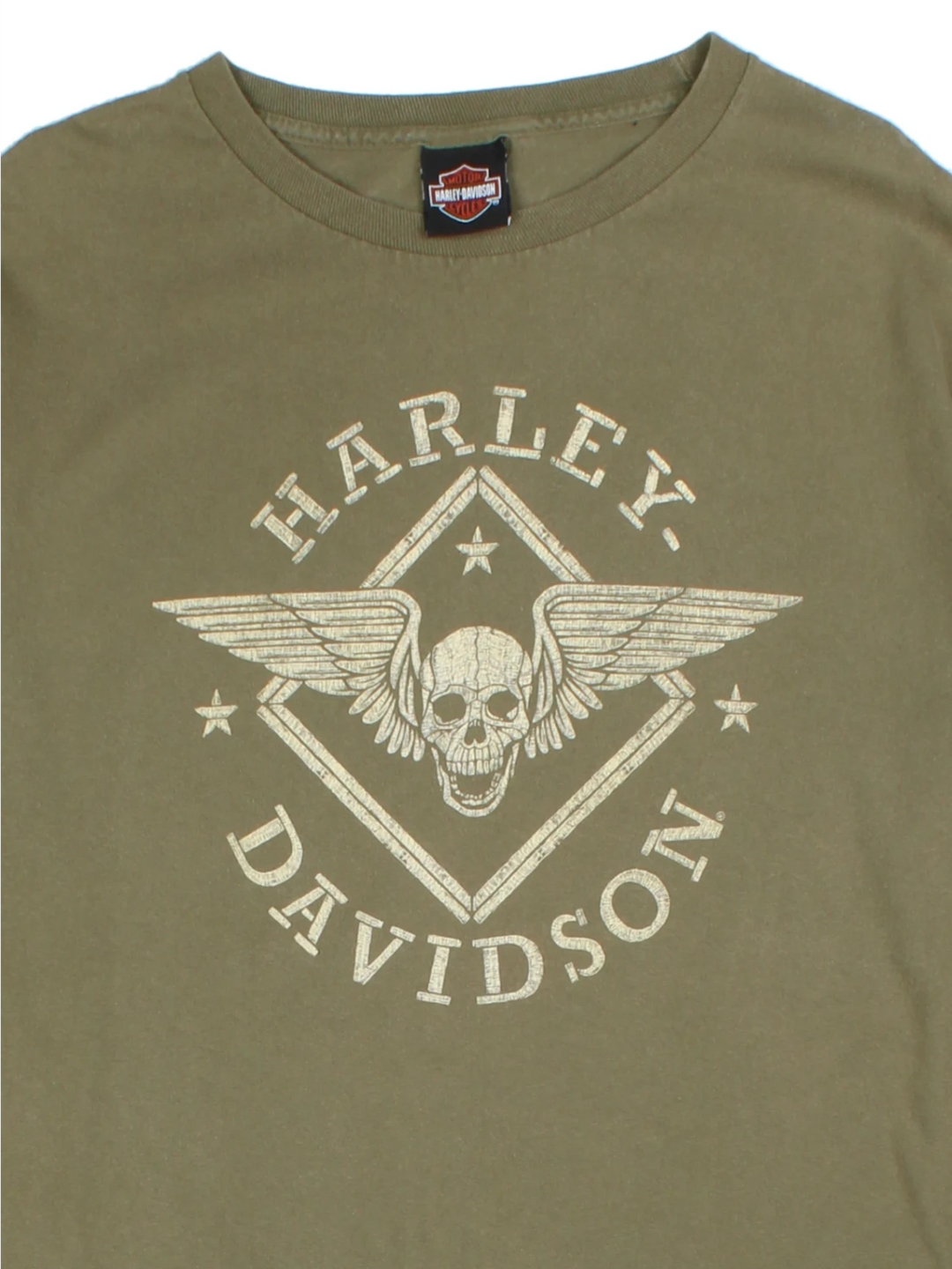 Harley-Davidson Wisconsin Green Screen Printed Long Sleeve T-Shirt (Size M)